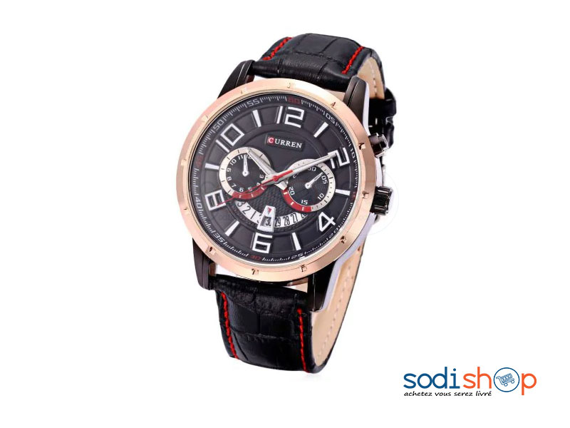 Montre Curren-M-8140 à Calendrier Pour Homme Mouvement Quartz SODI00
