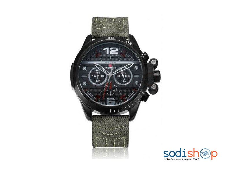 Montre Homme FAERDUO-F8206M Bracelet en Textile SODI00 – Image 3