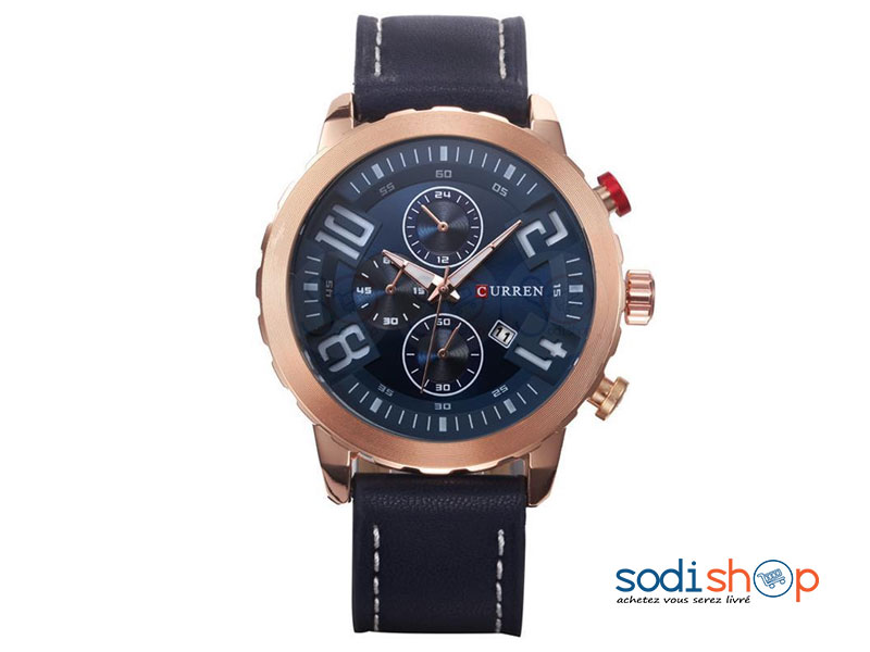 Montre Pour Homme Curren M-8193 en Simili Cuir Affichage de la Date SODI00 – Image 4