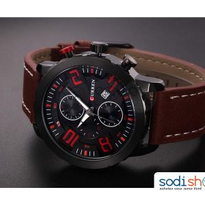 Montre Pour Homme Curren M-8193 en Simili Cuir Affichage de la Date SODI00