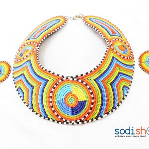 Parure Pour Femme Ensemble de Collier Artisanal Multicolore MT0077