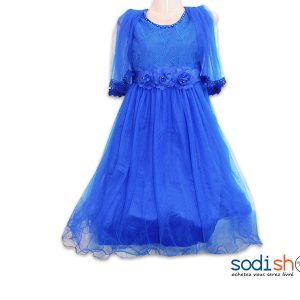 Robe Princesse Perlé Couleur Bleu DD0074
