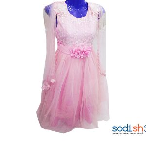 Robe de Princesse à Dentelle Couleur Rose DD0074