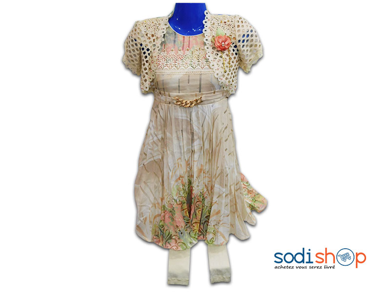 Robe pour Petite Fille Imprimer Fleur DD0074