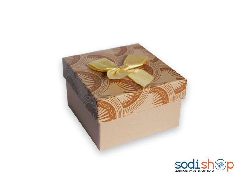 Mini Boite d’Emballage Marron, Super Design, Pour Montres et Accessoires de Luxe SODI00