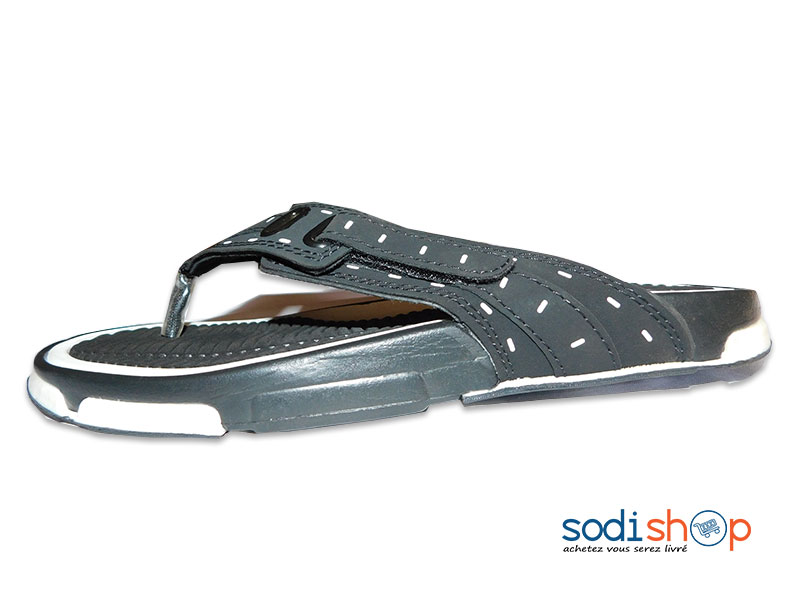 Sandale Décontractée, Couleur Noir/Blanc Pour Homme et Femme MS0076 – Image 2