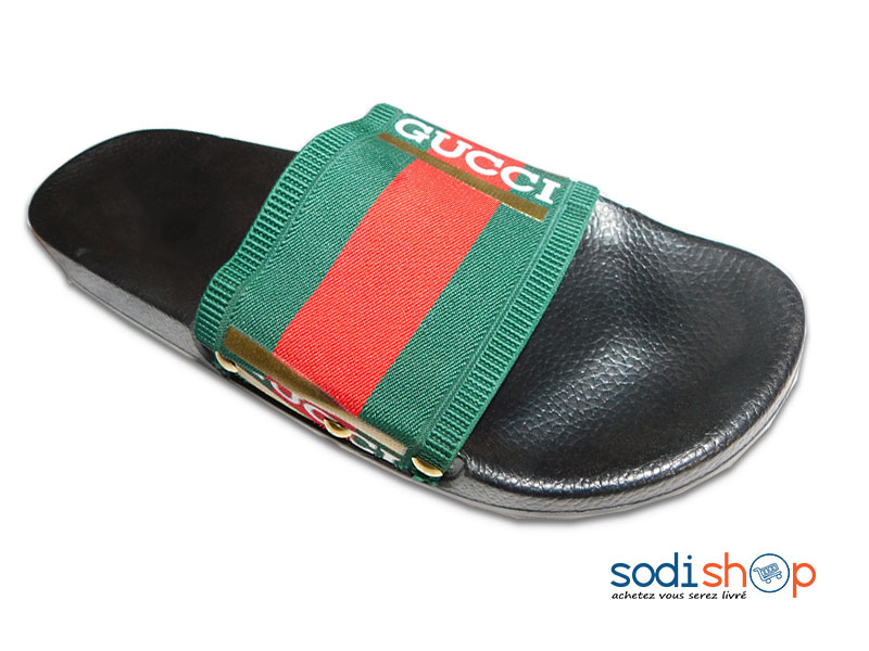 Tapette Gucci, Class et Confortable, Pour Homme et Femme - Couleur Noir/Vert MS0076