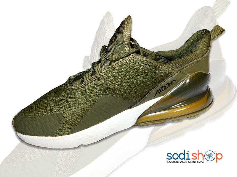NIKE Air Max 270 Couleur Verte Chaussure Pour Homme MS0076