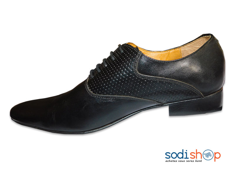 Soulier Pour Homme, Design Très Chic - Couleur Noir MS0076