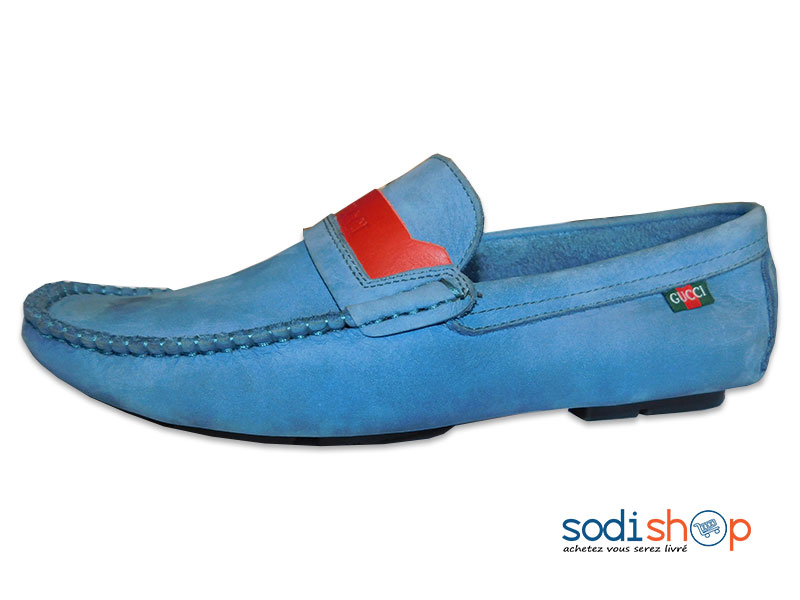 Mocassin Gucci, Très Class pour Homme - Couleur Bleu MS0076