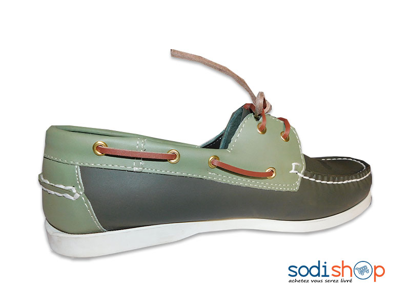 Chaussure Mocassin SEBAGO Docksides Pour Homme Couleur Verte MS0076