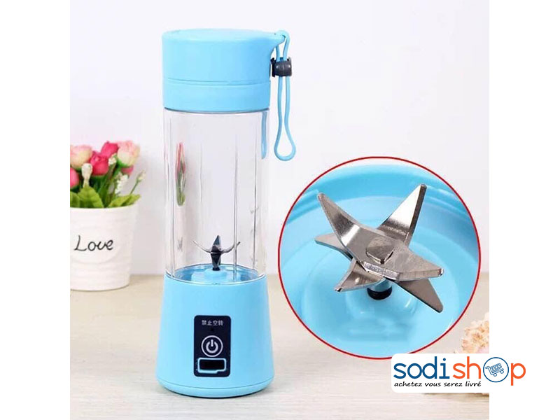 Mixeur Electrique Mobile, Rechargeable 6 Lames Multifonctions - SODI00