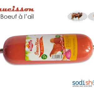 Saucisson Salima Viande de Bœuf et à l’Ail, Halal 250g SM0075