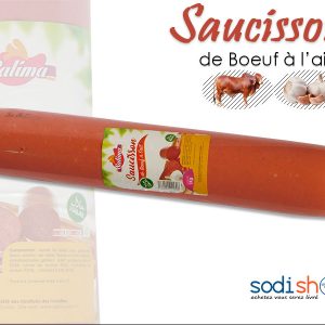 Saucisson Salima, Délicieux Viande de Bœuf à l’Ail, Halal 1 Kg SM0075