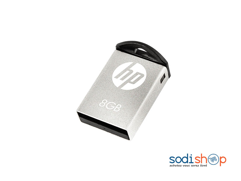 Clé USB HP V222W, Haute Qualité, Ultra Résistant - Capacité 8 GB SODI00