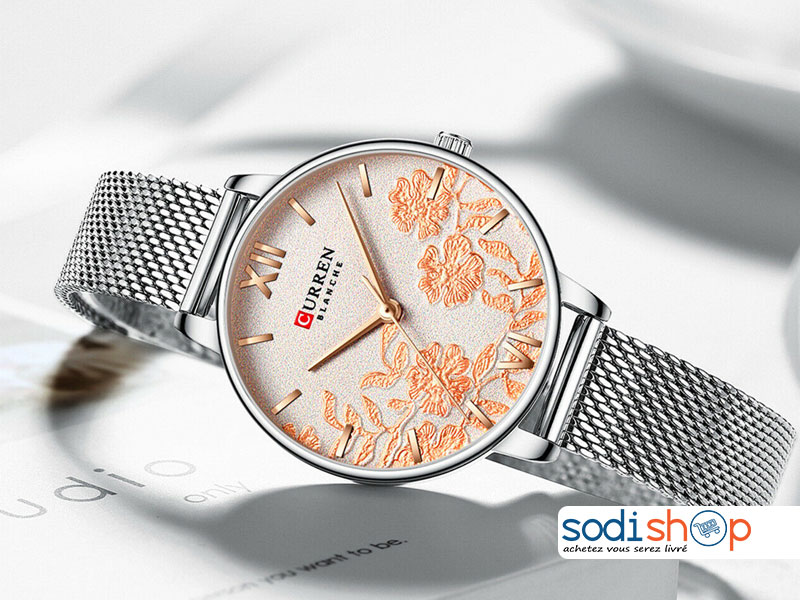 Curren 9065 , Montre de Luxe en Acier Inoxydable Pour Femme SODI00 – Image 3