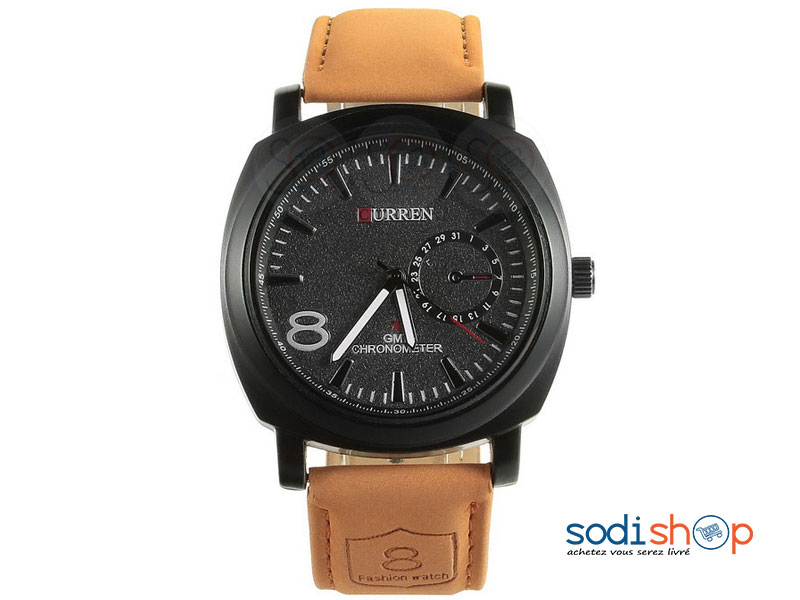 Curren 8139 Montre Classique en Cuir, Pour Homme d'Affaires, Cadran Analogique DIA00169 – Image 2