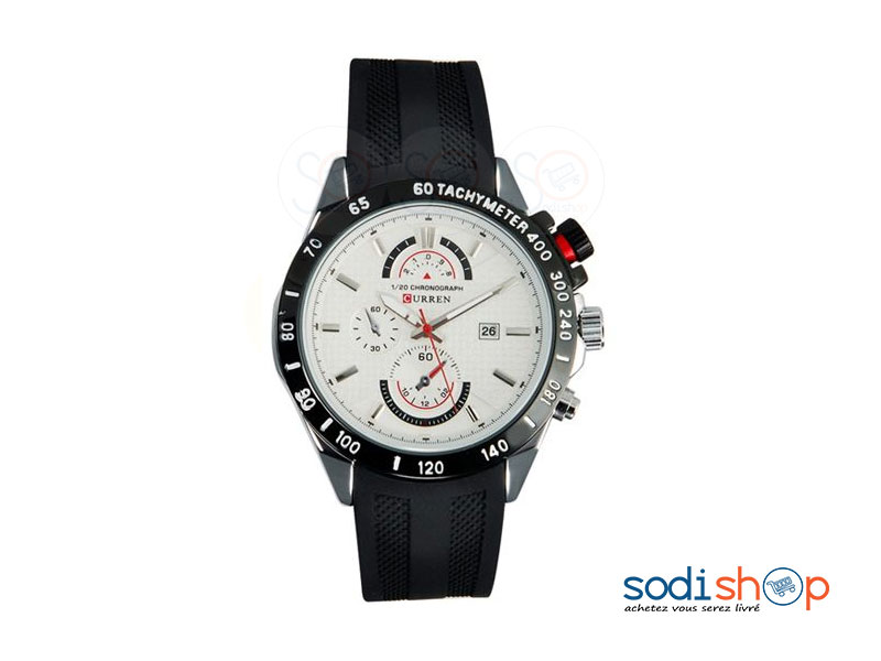 Montre Curren 8148, Résiste à l’Eau, Conception Luxueuse, Cadran Analogique avec Date - Pour Homme SODI00