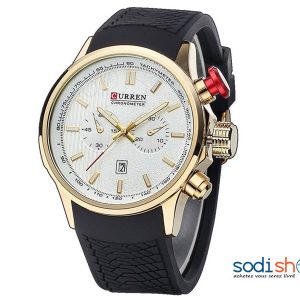 Curren 8175, Montre Elégante en Silicone, Style Classique, Pour Homme SODI00