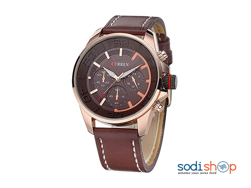 Curren 8187, Montre Elegante en Cuir, Style Classique - Pour Homme SODI00 – Image 2