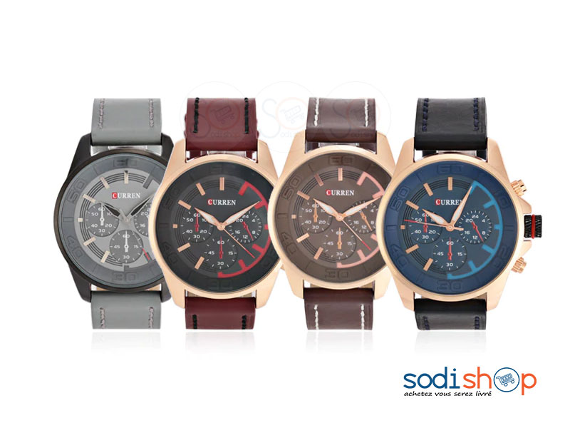 Curren 8187, Montre Elegante en Cuir, Style Classique - Pour Homme SODI00 – Image 3