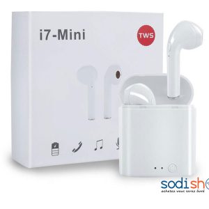 Écouteurs Bluetooth, Double Oreillettes avec Appels Téléphonique I7-Mini TWS V5.0 Sans Fil Avec Etui de Rechargement SODI00