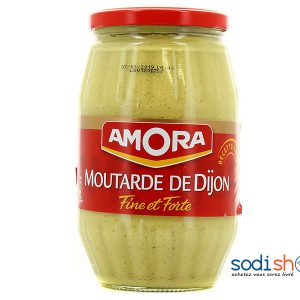 AMORA, Moutarde de Dijon, Forte et Délicieuse 915g - RD0084