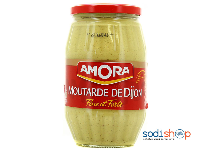 AMORA, Moutarde de Dijon, Forte et Délicieuse 915g - RD0084