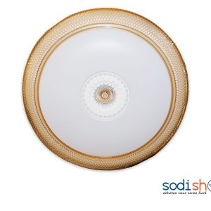 Luminaire Plafonnier, Lampe à Motif, Design Modern - Couleur Blanc/Marron LI0080