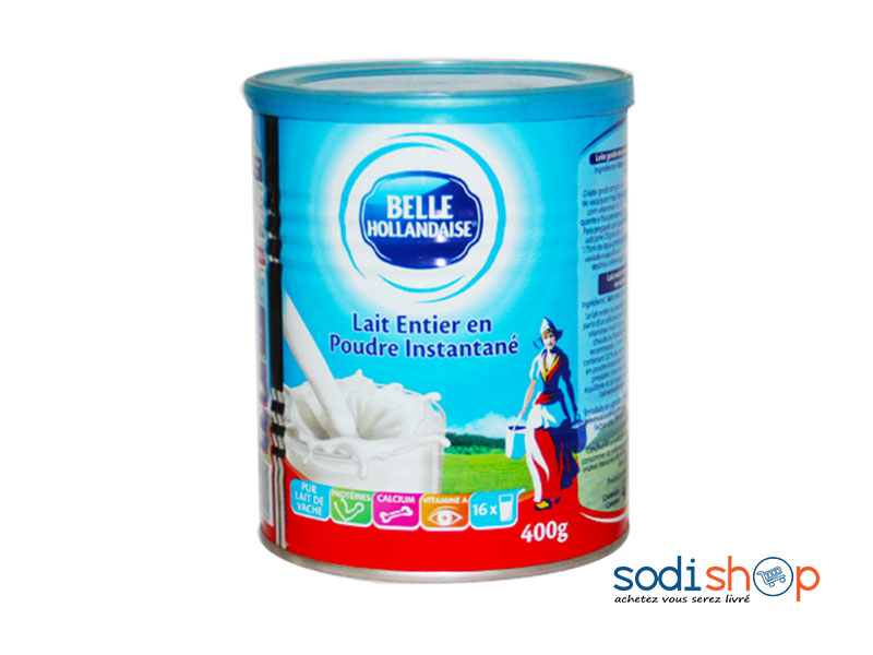 Lait en Poudre Instantanée Belle Hollandaise 400g - Riche et Crémeux RD0084