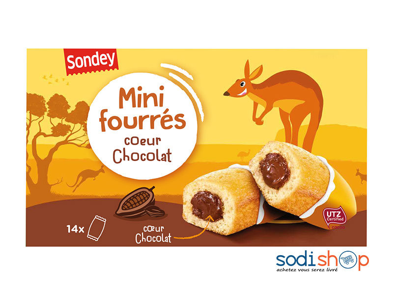 Biscuit Délicieux, Au Cœur en Chocolat Sondey -AT0083