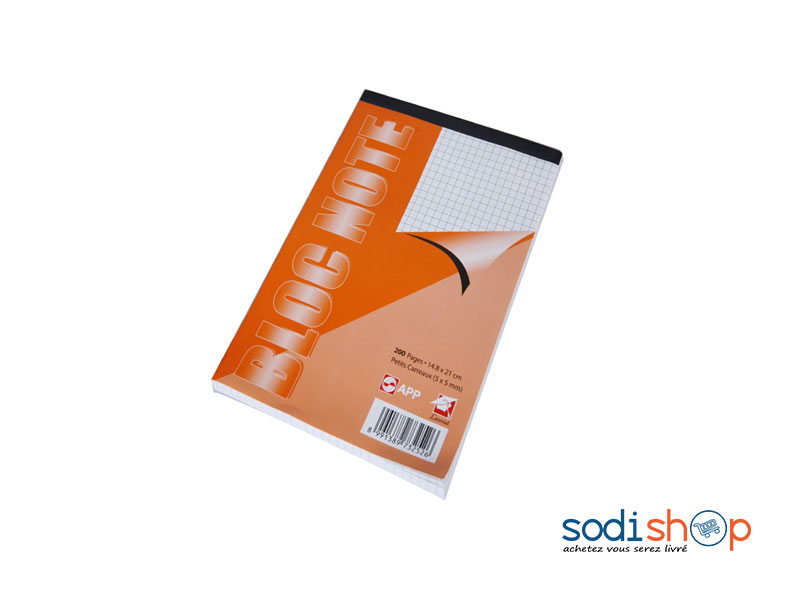 Bloc Note Laureat GF, Carnet à Couverture Rigide - Format Portrait 200 Pages SM0081