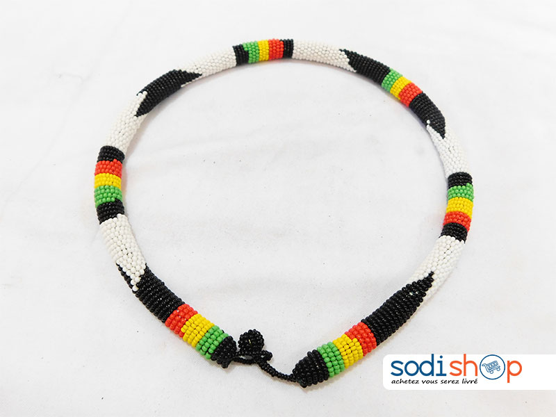 Collier Artisanal, Style Africain Multicolore - Pour Femme MT0077