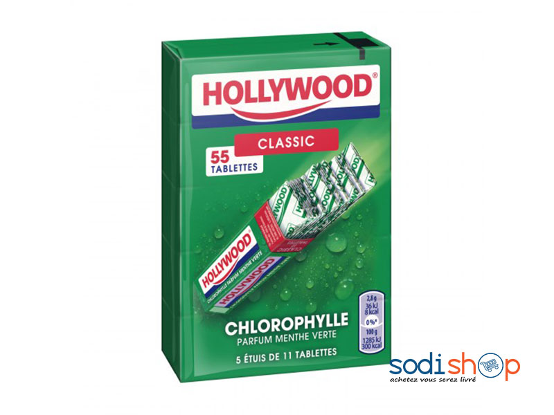 Hollywood Chewing-gum, Fraicheur Extra - 100g AT0083