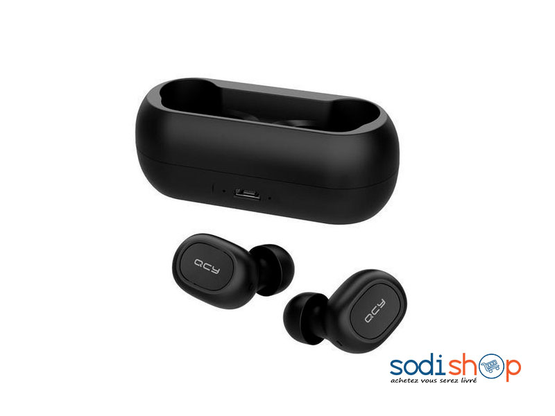 Ecouteur True Free QCY-T1 sans fil à Bluetooth Avec Etui de Charge SODI00 – Image 2