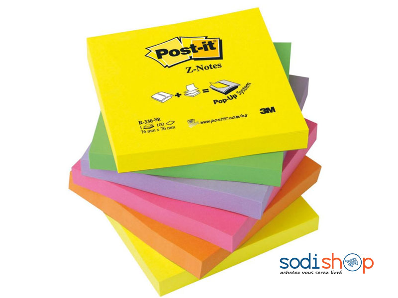 Fourniture de Bureau Post-it Adhésif Moyen Format SM00811