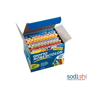 Craie Robercolor Giotto 5388, 10 Couleurs Assorties - Boite de 100 Pièces LA0082