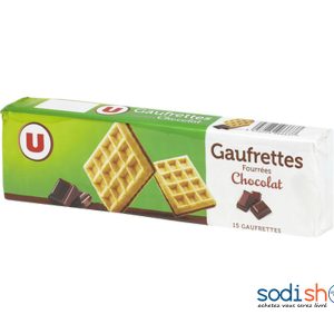 Gaufrette Fourrée au Chocolat, Super Croustillant U - 110g AT0083