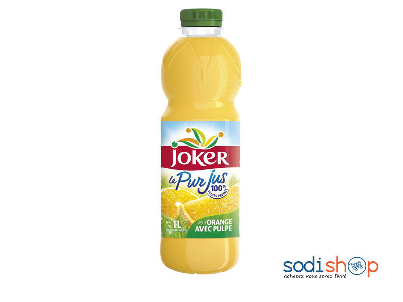 Jus de Fruit Pur Jus Joker 1L aux extrait d’Orange AT0083