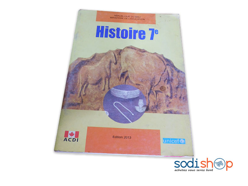 Livre d’Histoire - Niveau 7ème Année - Edition 2013 - PA0085