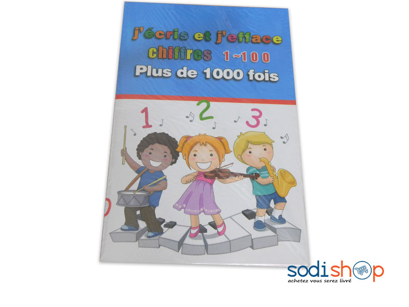 Manuel d’Apprentissage Pour Enfant - J’écris j’efface des chiffres Plus de 1000 fois - PA0085 – Image 2