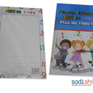 Manuel d’Apprentissage Pour Enfant - J’écris j’efface des chiffres Plus de 1000 fois - PA0085