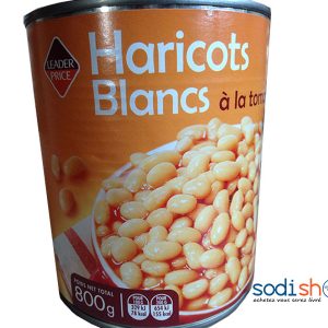 Leader Price, Boite de Haricot Blanc à La Tomate, Assaisonnement Pour la Cuisine 800G - RD0084