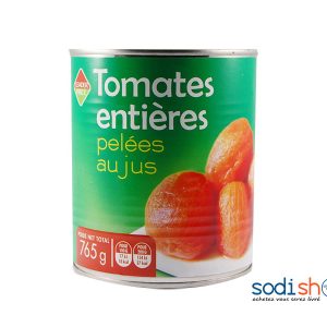 Boite de Tomate Entière Pelée + Jus de Tomate, Produit Naturel - LEADER PRICE 765G - RD0084