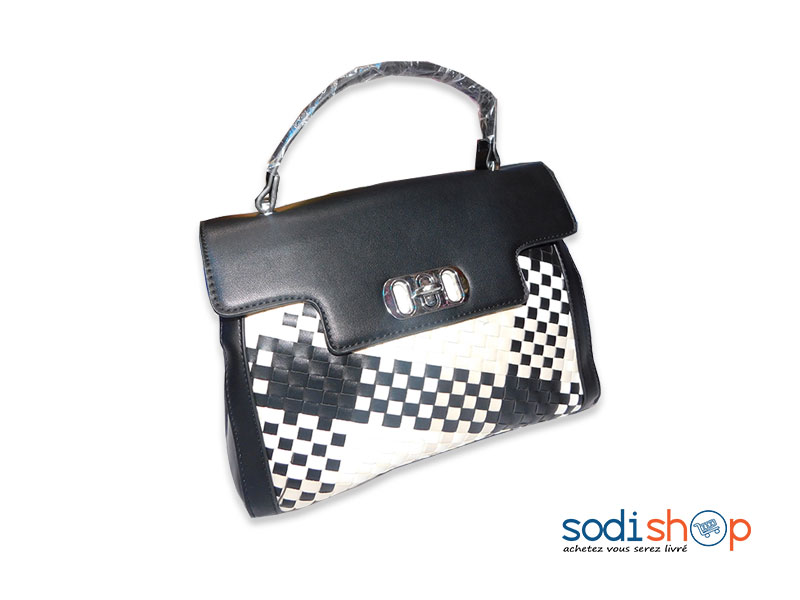 Mini Bag Sac à Main Pour Femme Couleur Blanche et Noire KS0009