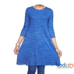 Mini Robe à Manches Trois Quart Stradivarius Couleur Bleue  Taille l UN0079