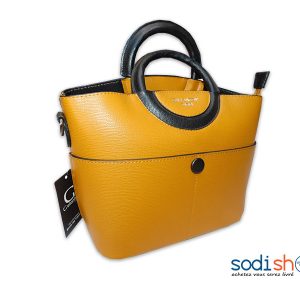Mini Sac à Main Marque Gallantry Pour Femme Couleur Jaune KS0009