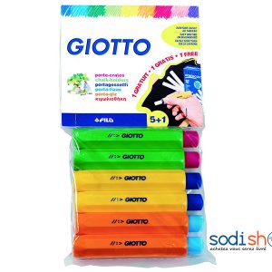 Portes Craies Giotto, Sachet de 6 Poches - Fourniture Pour Ecolier, Couleurs Diverses LA0082
