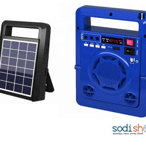 Radio FM HN-1320ULS à Alimentation Solaire Portatif Avec Port USB MTG0078