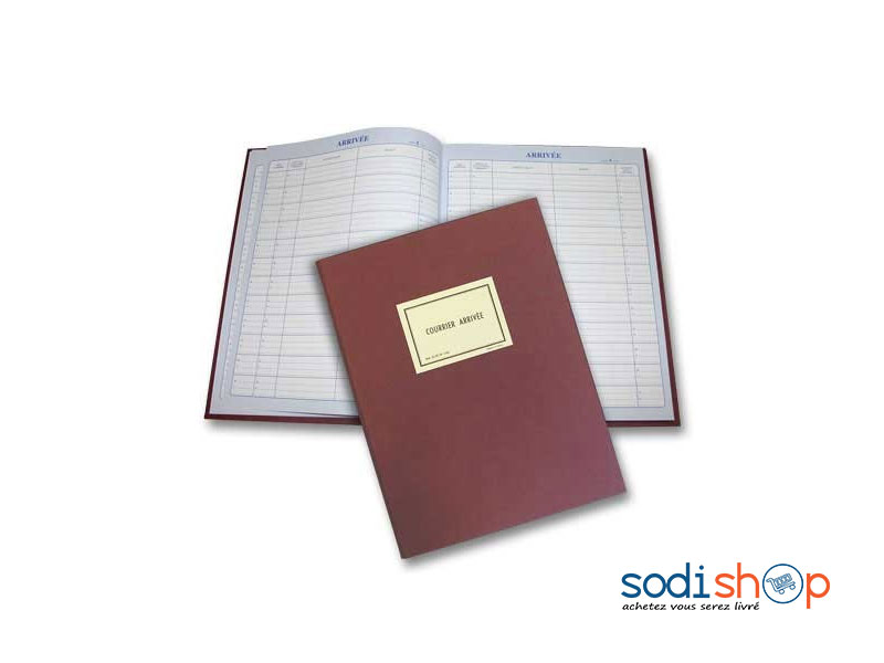 Registre d’Enregistrement, Courrier Arrivé, Couverture Rigide - 150 Pages SM0081